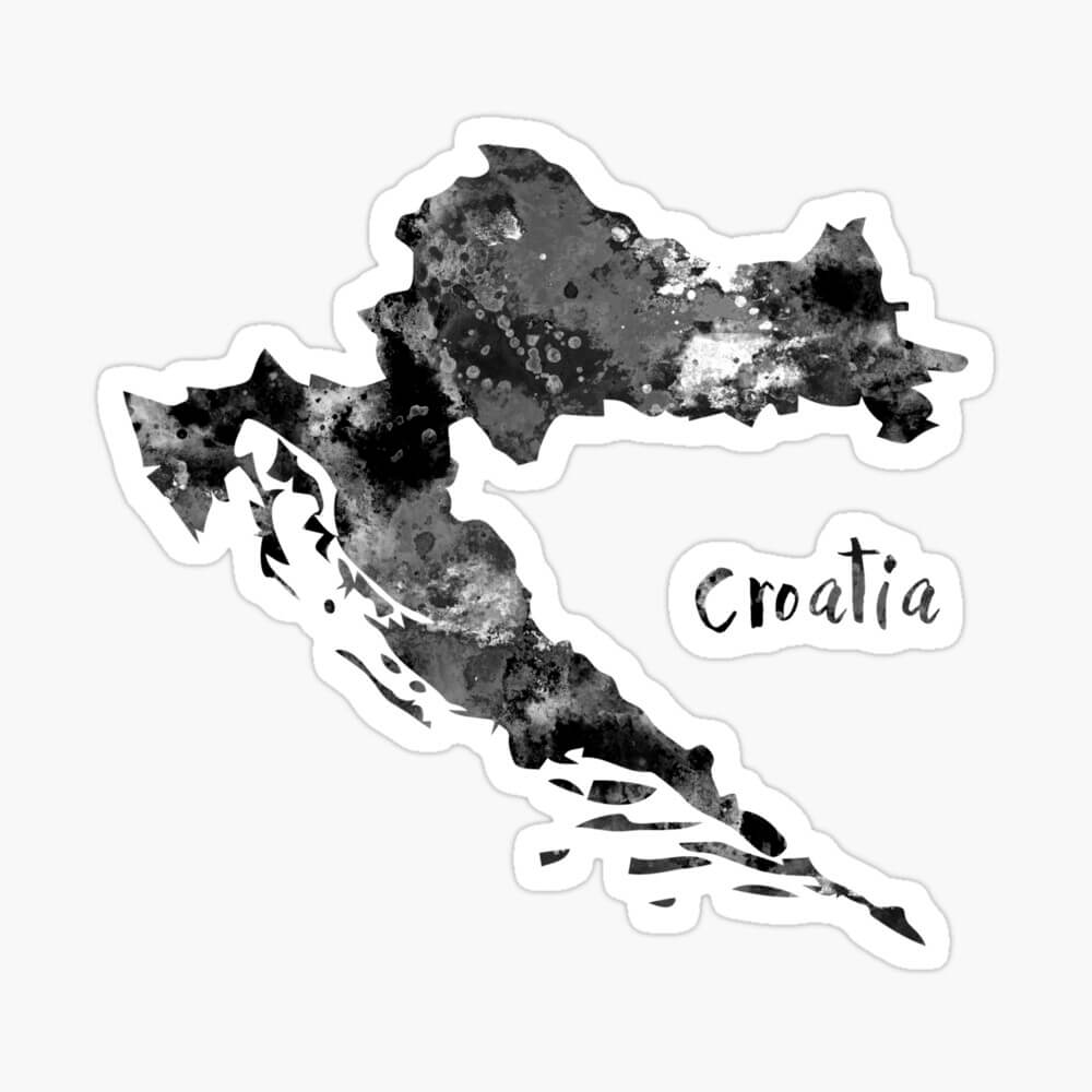 Printable Croatia Map 4