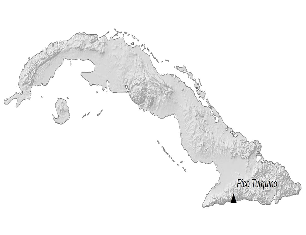 Printable Cuba Topographic Map