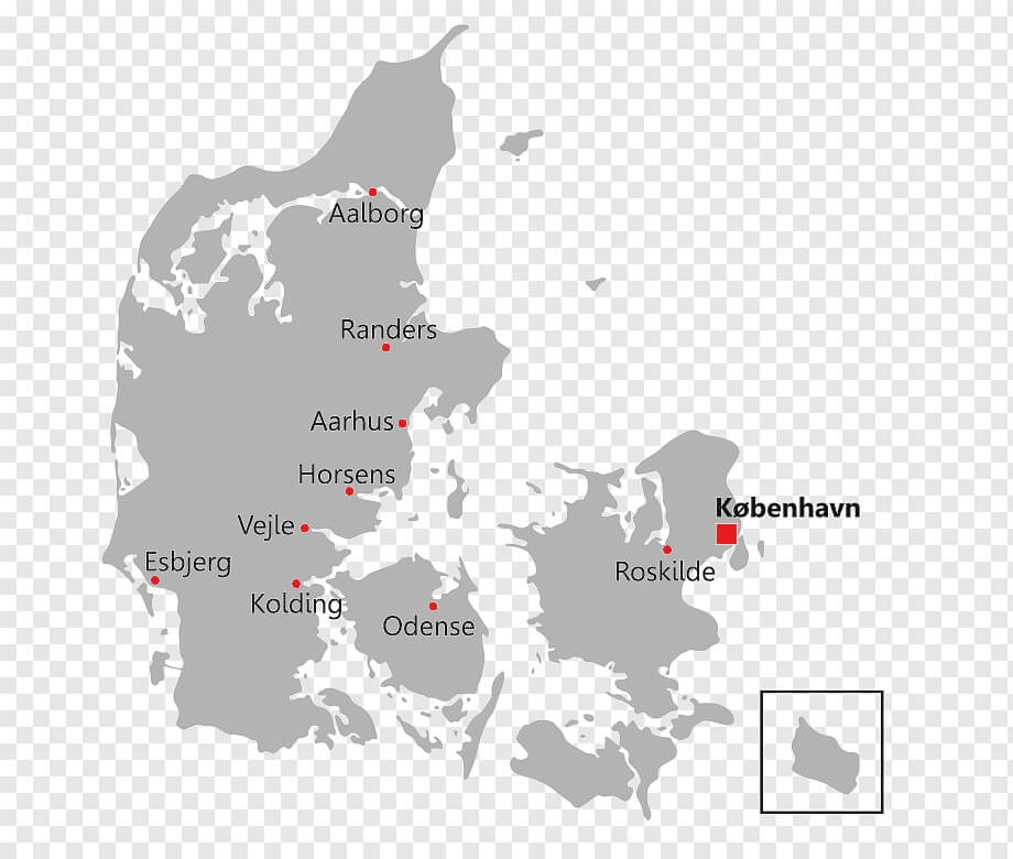 Printable Denmark Map Area Diagram