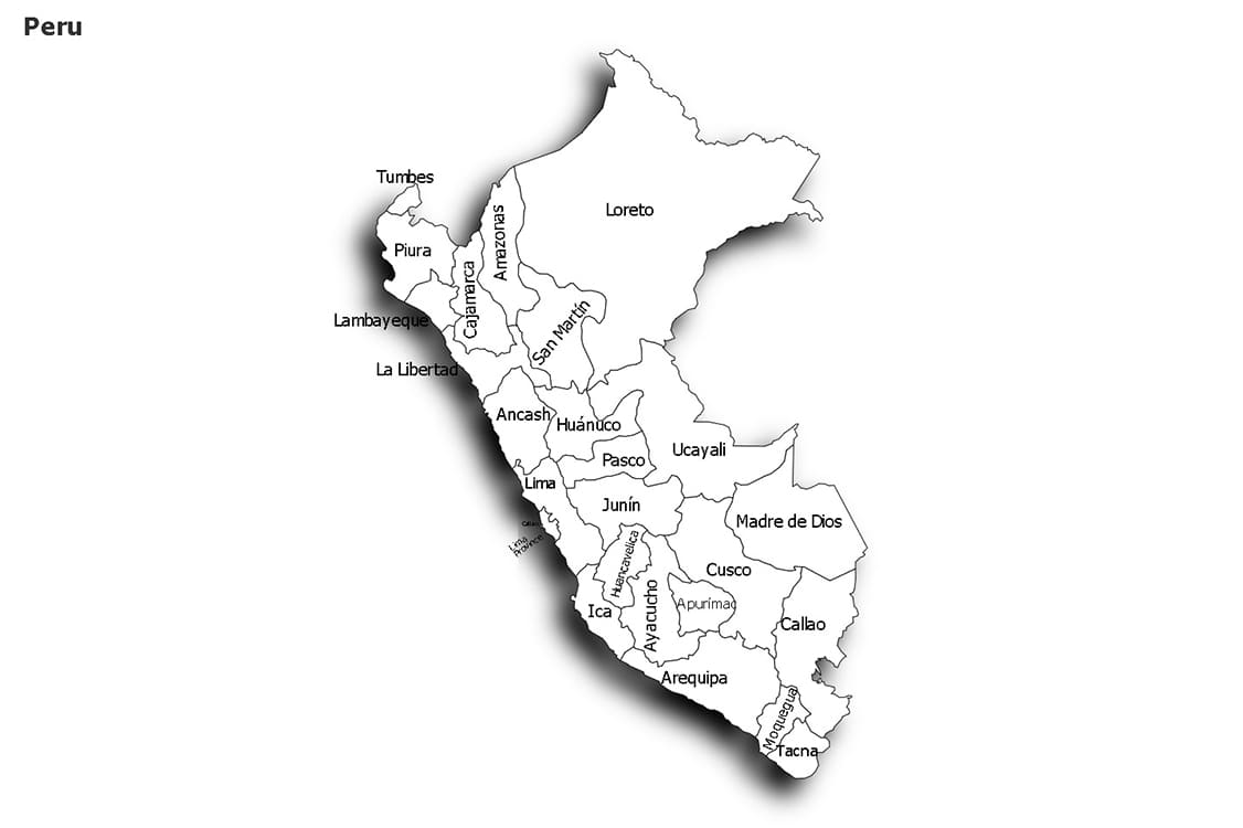 Printable Detailed Map Of Peru