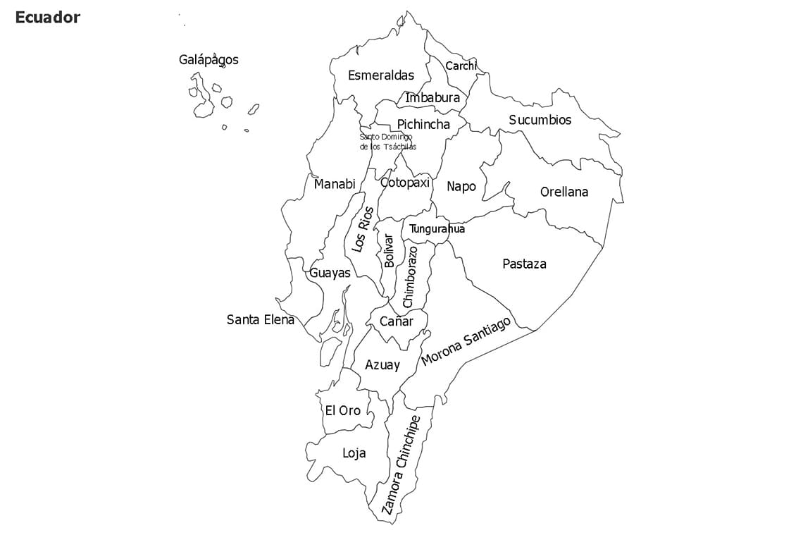 Printable Ecuador Capital Map