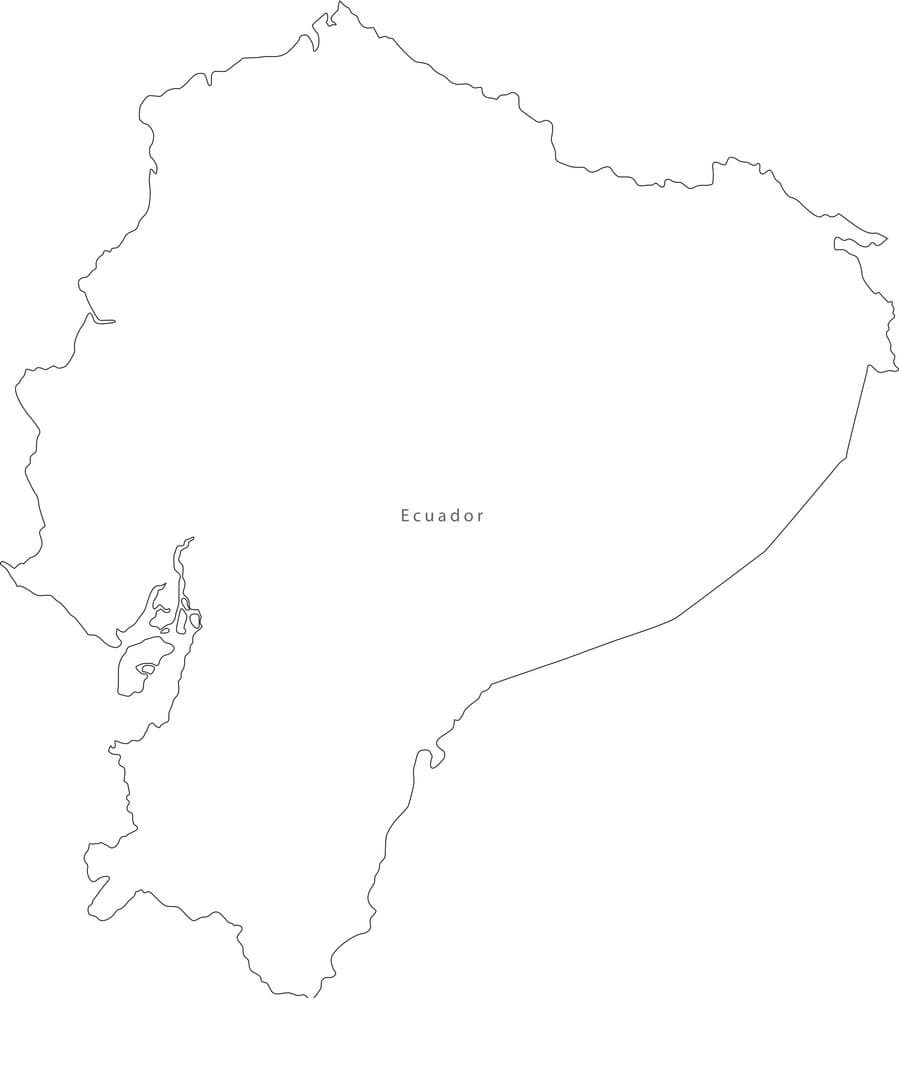Printable Ecuador On A Map