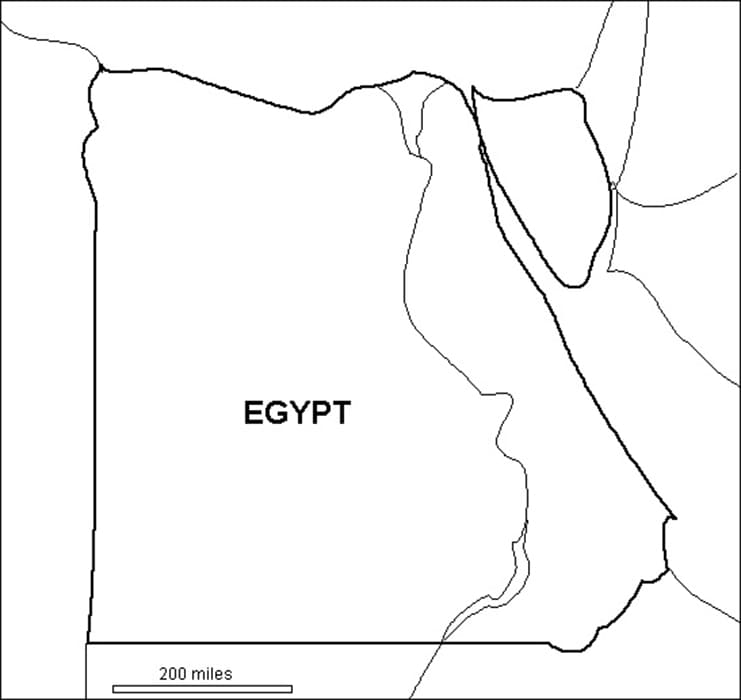 Printable Egypt On The Map