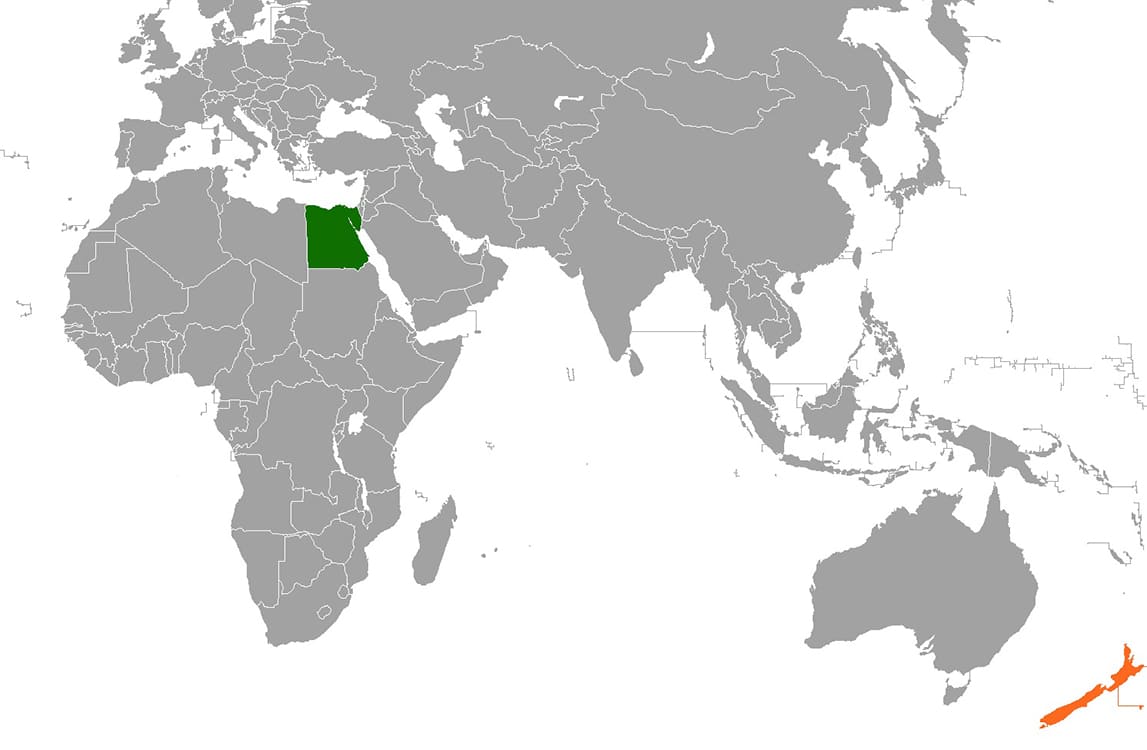 Printable Egypt On World Map