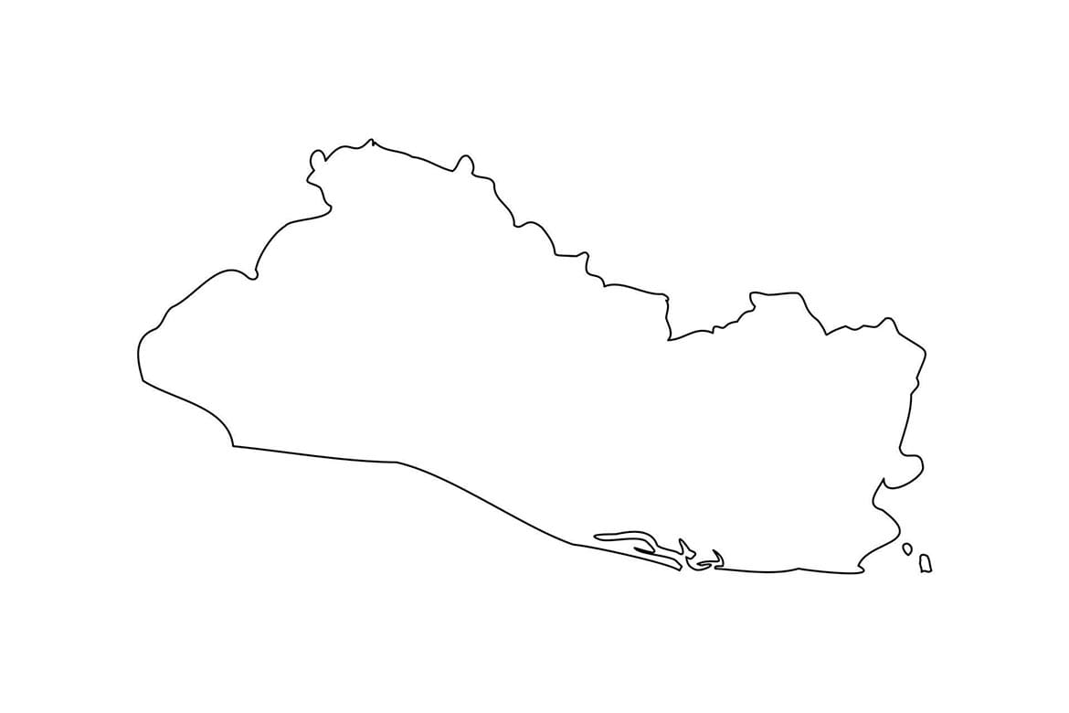 Printable El Salvador Map