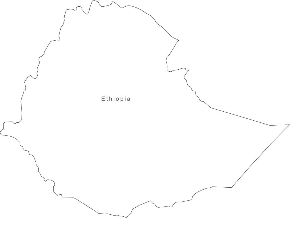 Printable Ethiopia On The Map