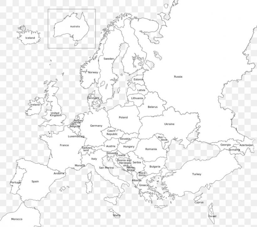 Printable Europe Map Black And White 1