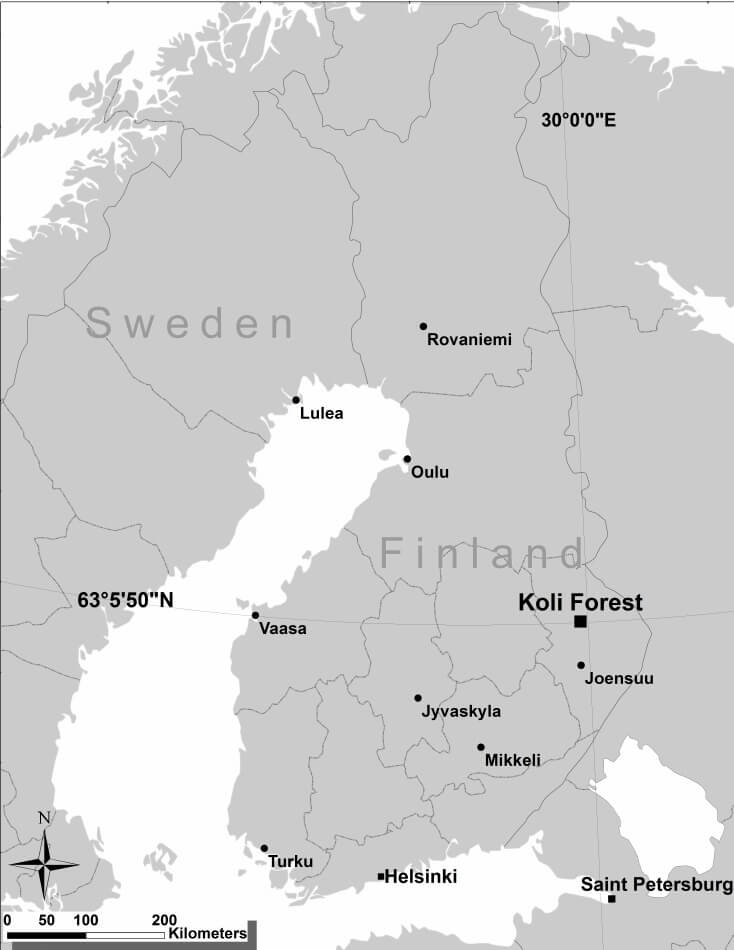 Printable Finland Map 1