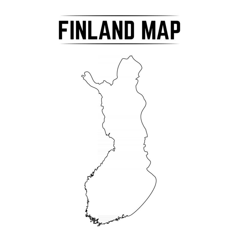 Printable Finland Map 5