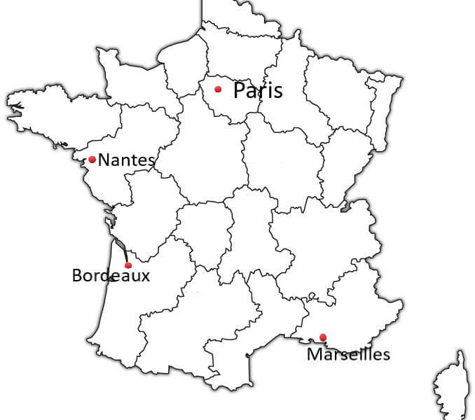 Printable France Map 1
