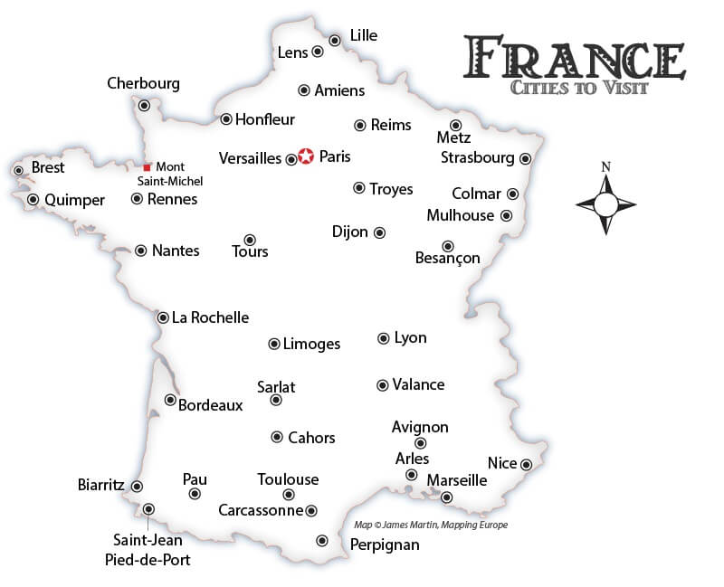 Printable France Map 2