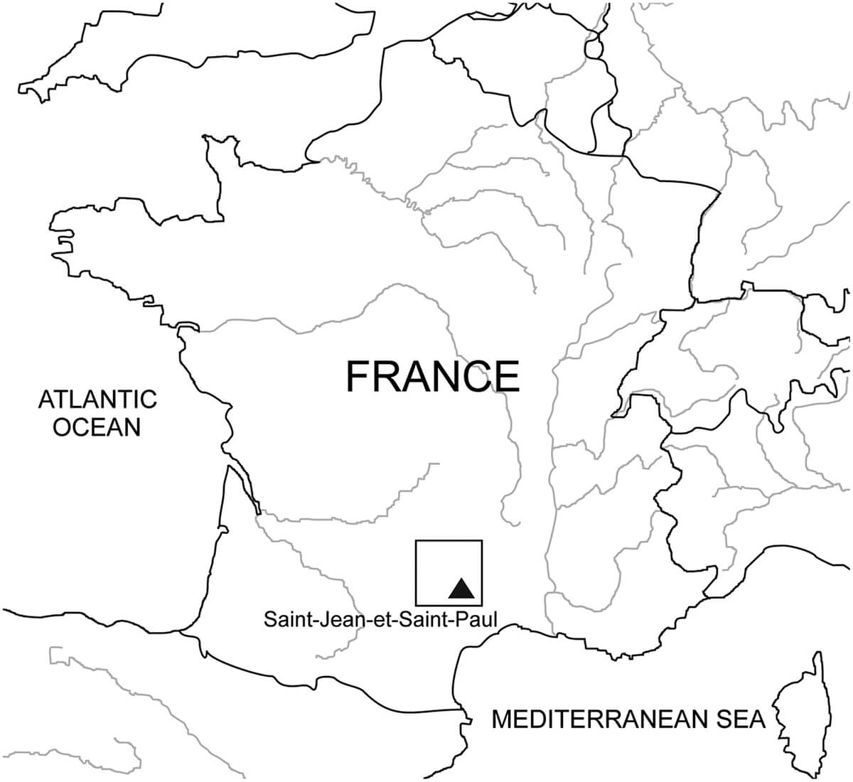 Printable France Map Land