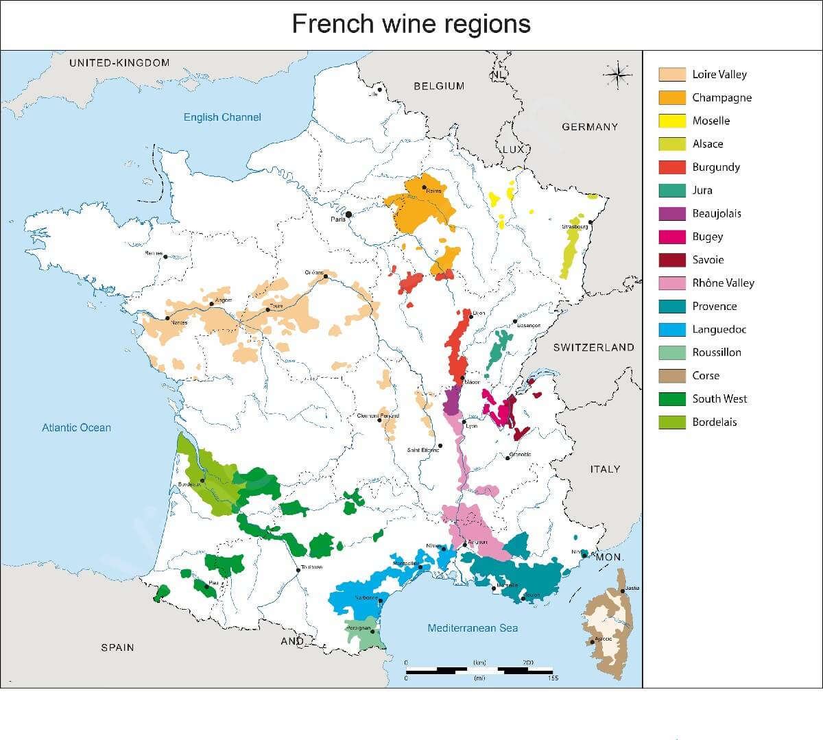 Printable France With Regions