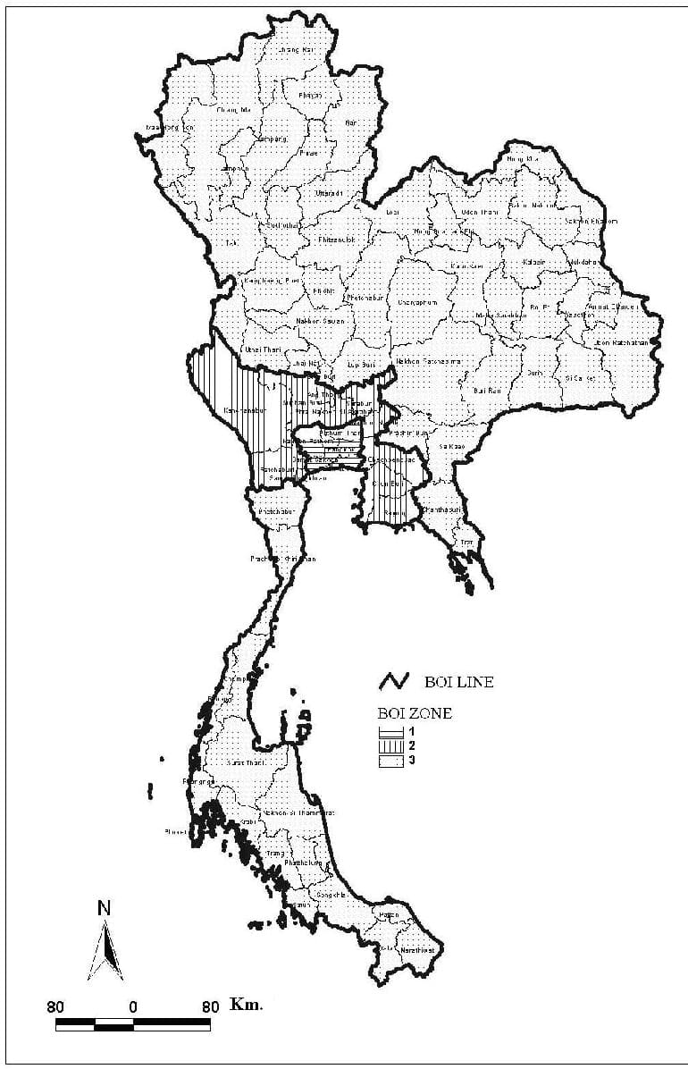 Printable Geographic Map Of Thailand
