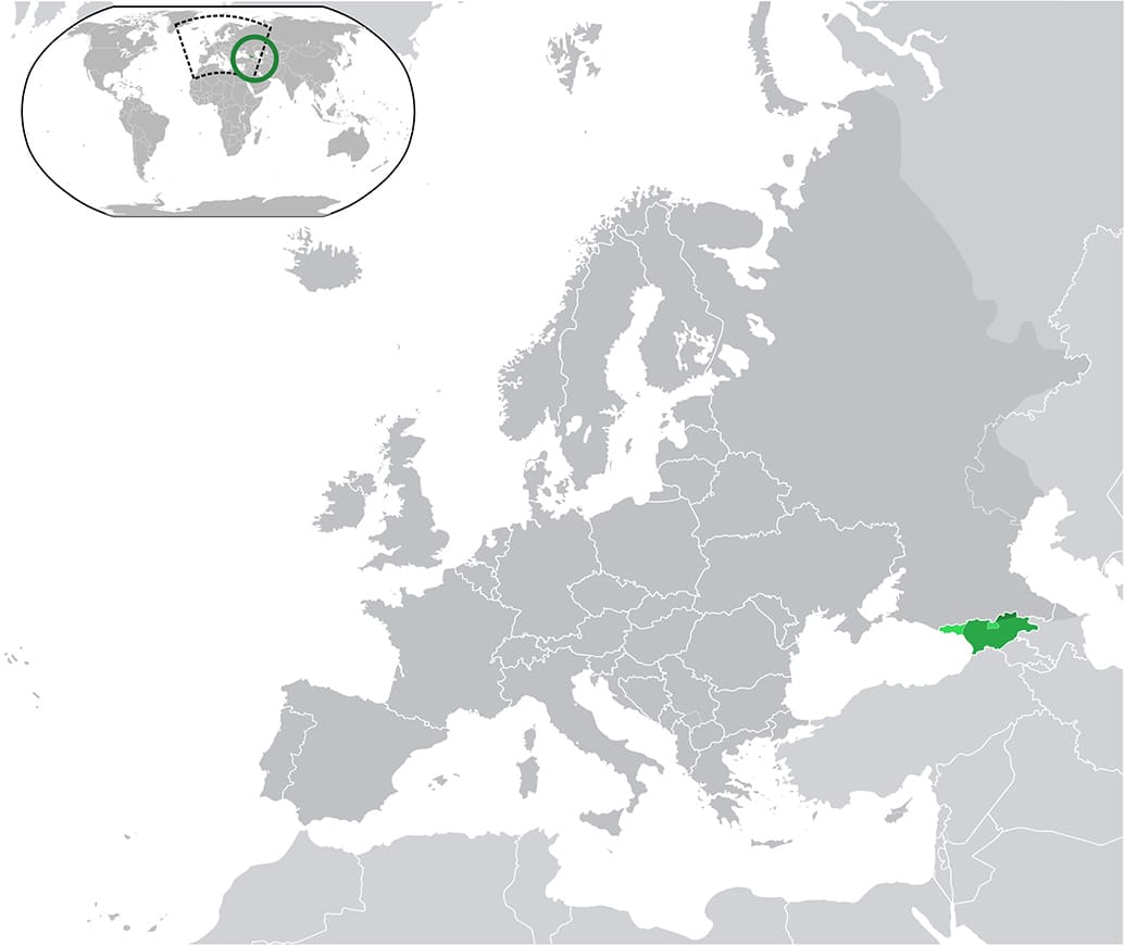 Printable Georgia Europe Map