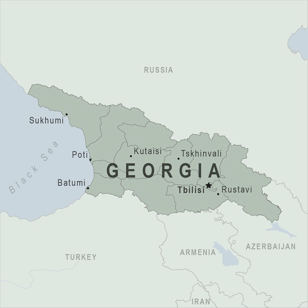 Printable Georgia On The Map
