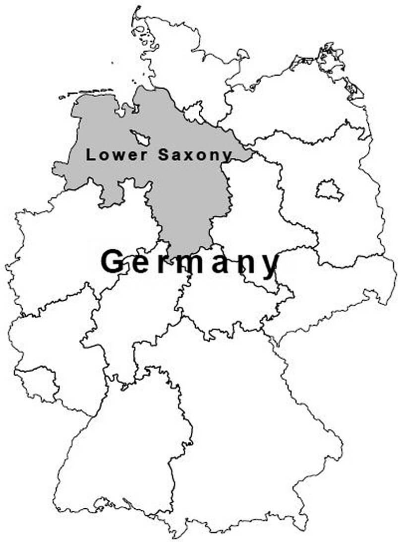 Printable Germany Map 1