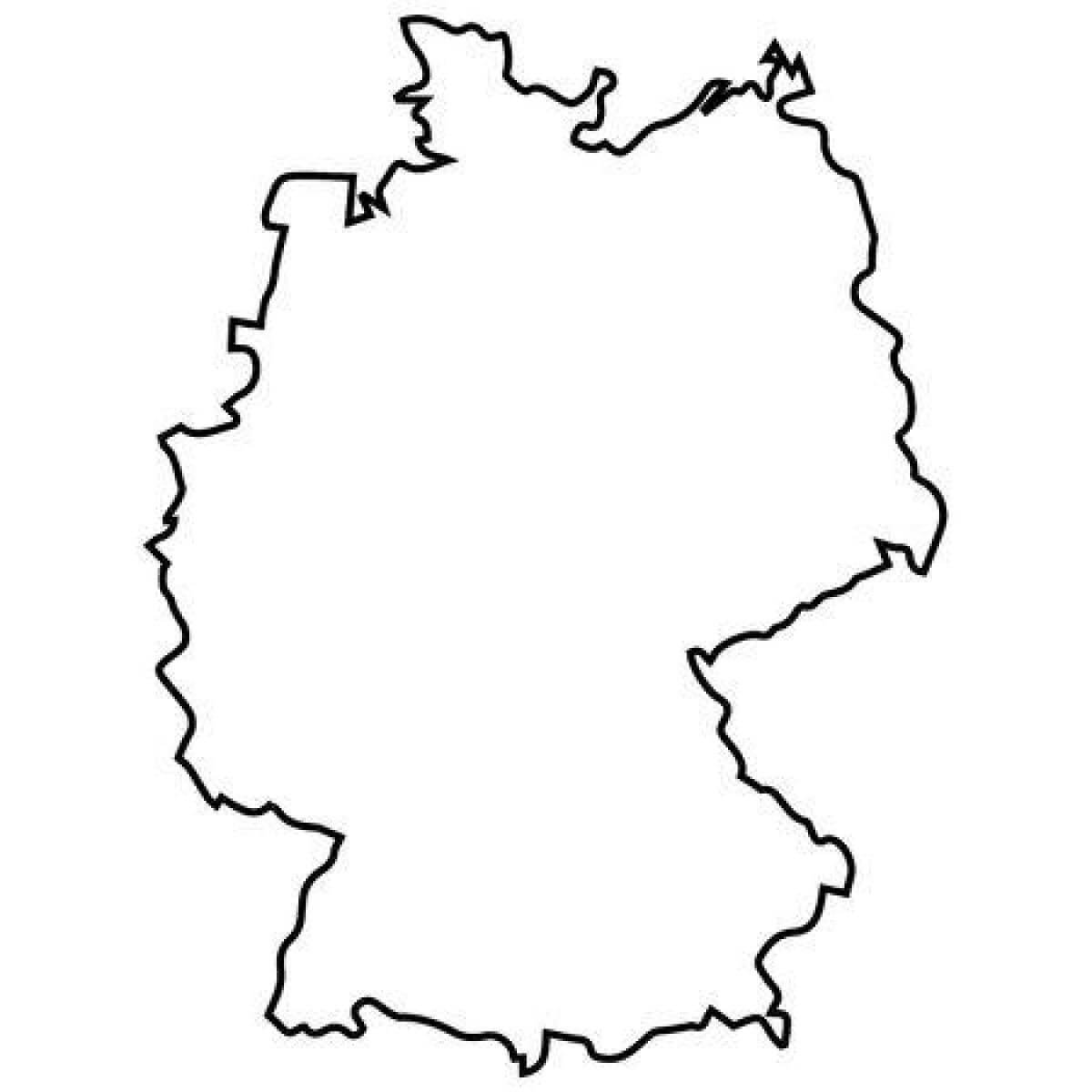 Printable Germany Map Blank 1