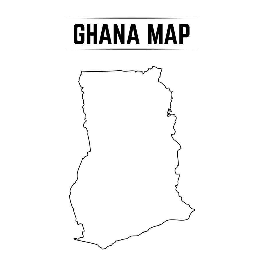 Printable Ghana Map