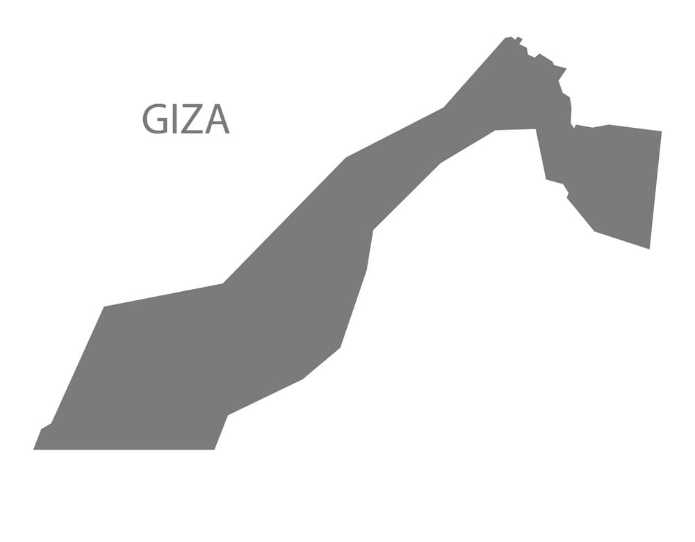 Printable Giza Egypt Map