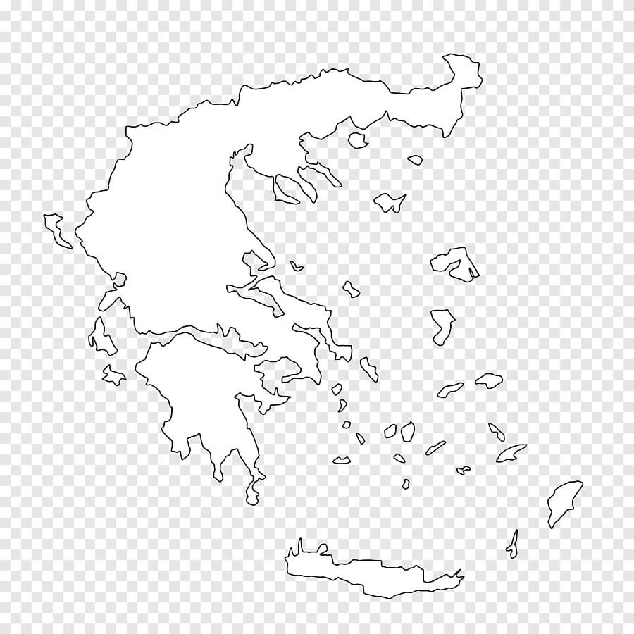Printable Greece Map Clipart