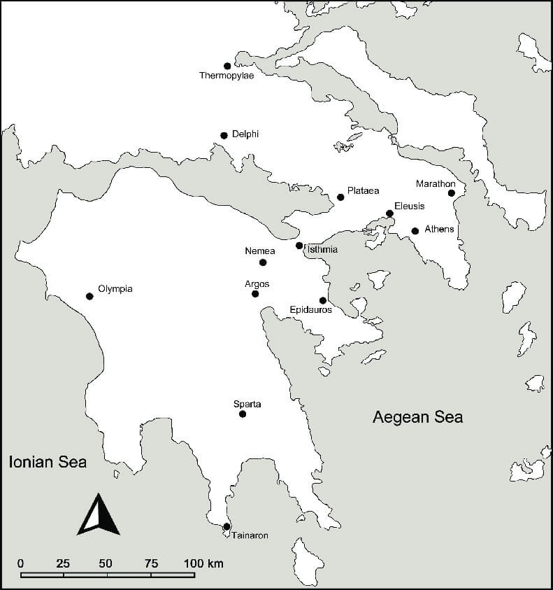 Printable Greece Map Of Mainland