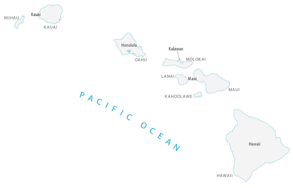 Printable Hawaii County Map