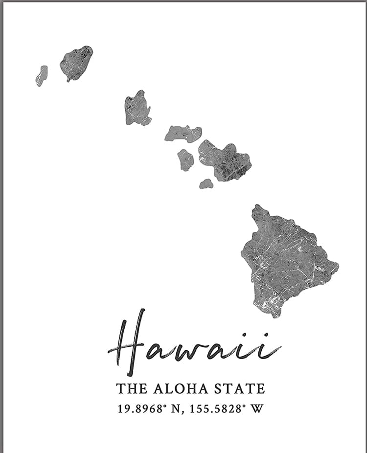 Printable Hawaii Island Map