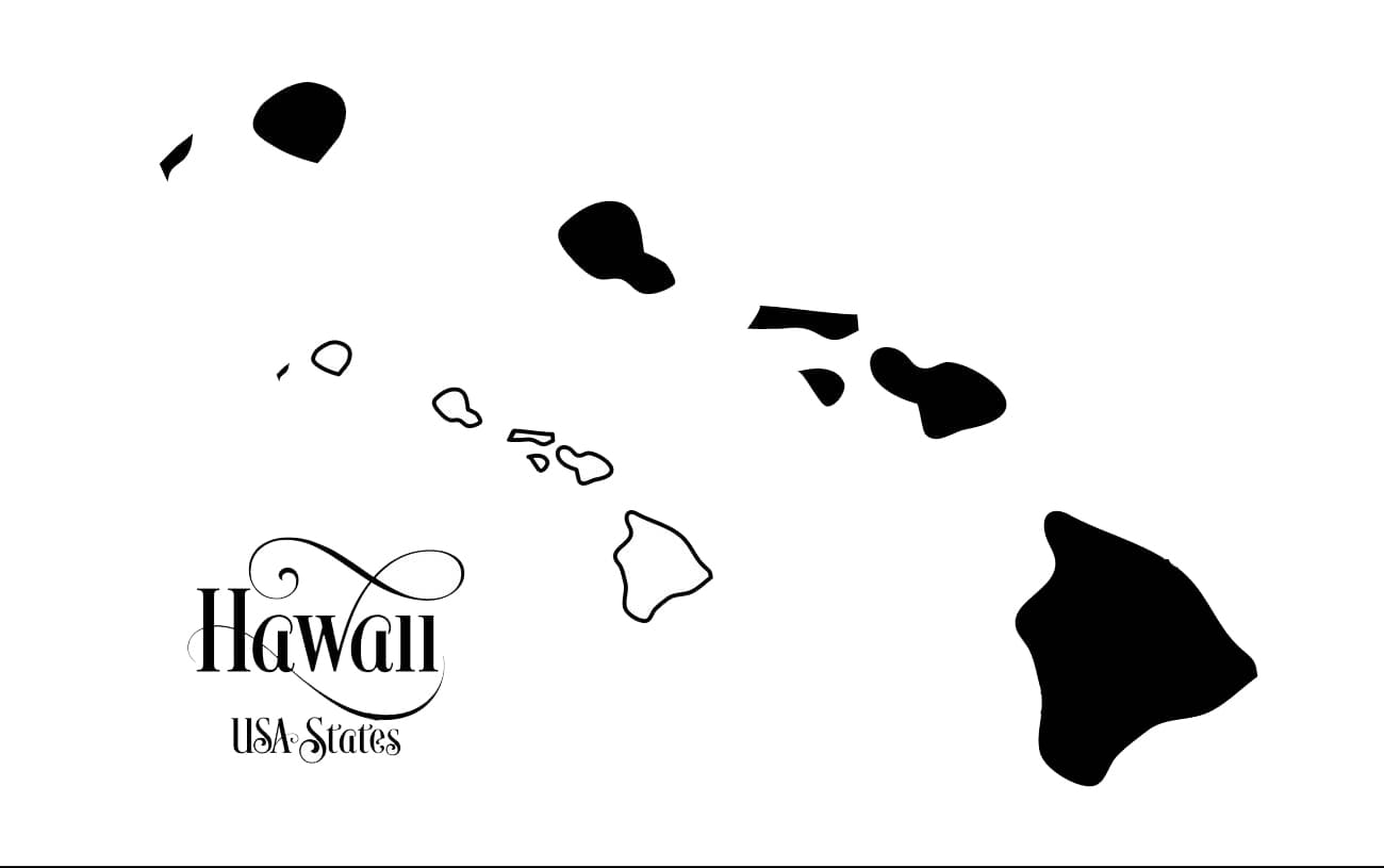 Printable Hawaii Map USA