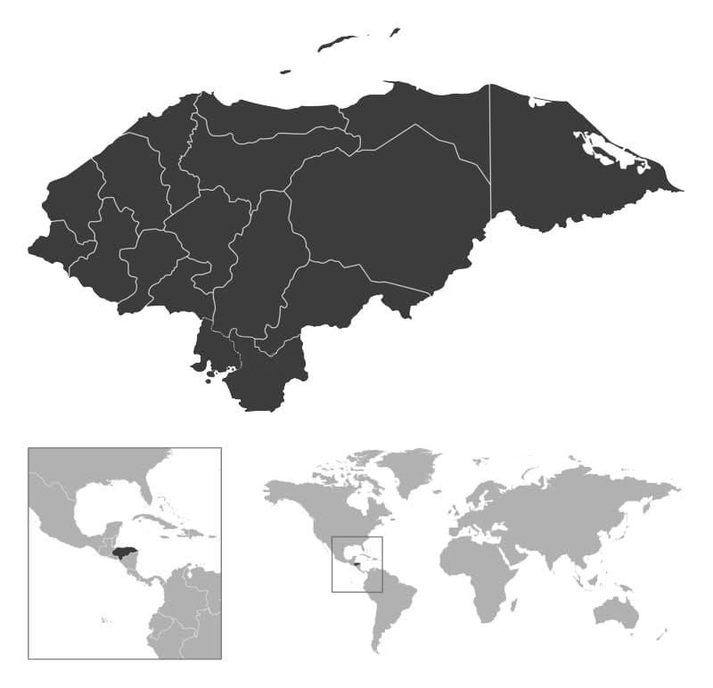 Printable Honduras Map Location