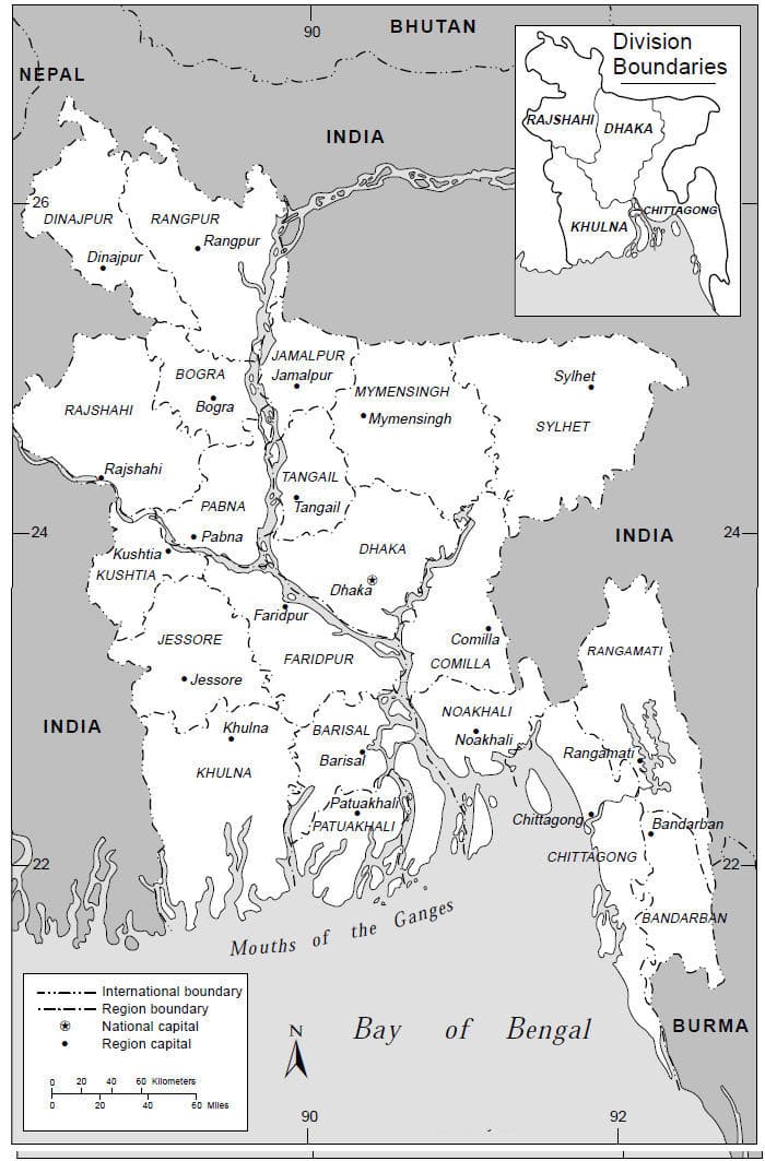 Printable India Pakistan And Bangladesh Map