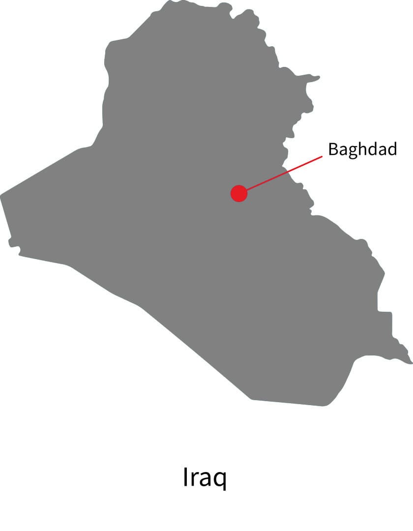 Printable Iraq Map Detailed