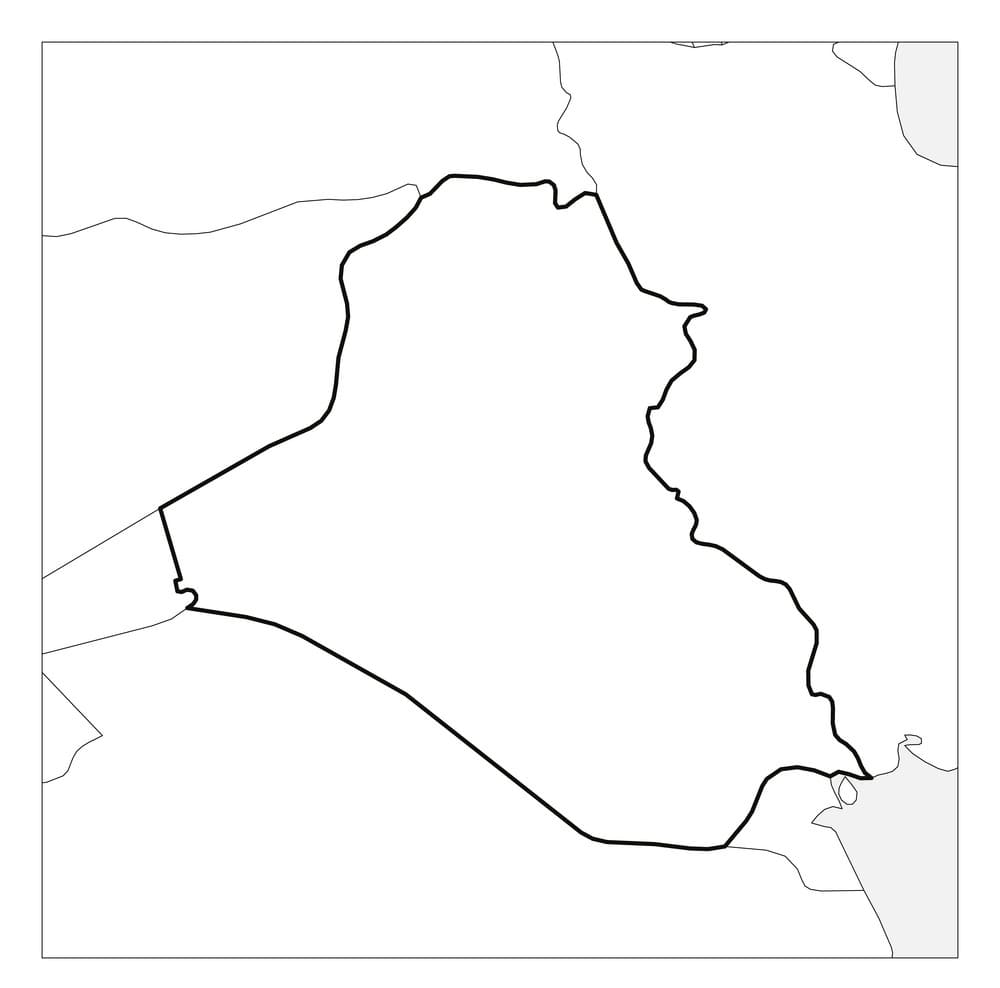 Printable Iraq Map Labeled