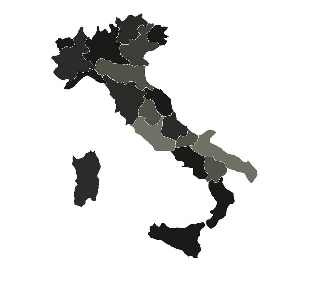Printable Italy Map With Regions