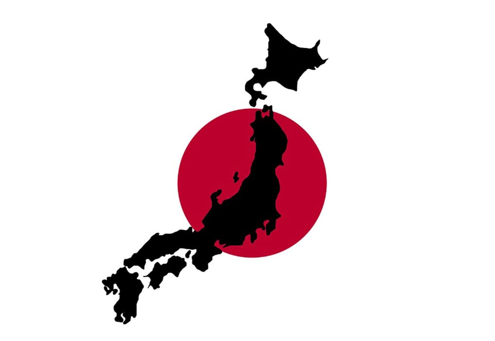Printable Japan Map With Flag