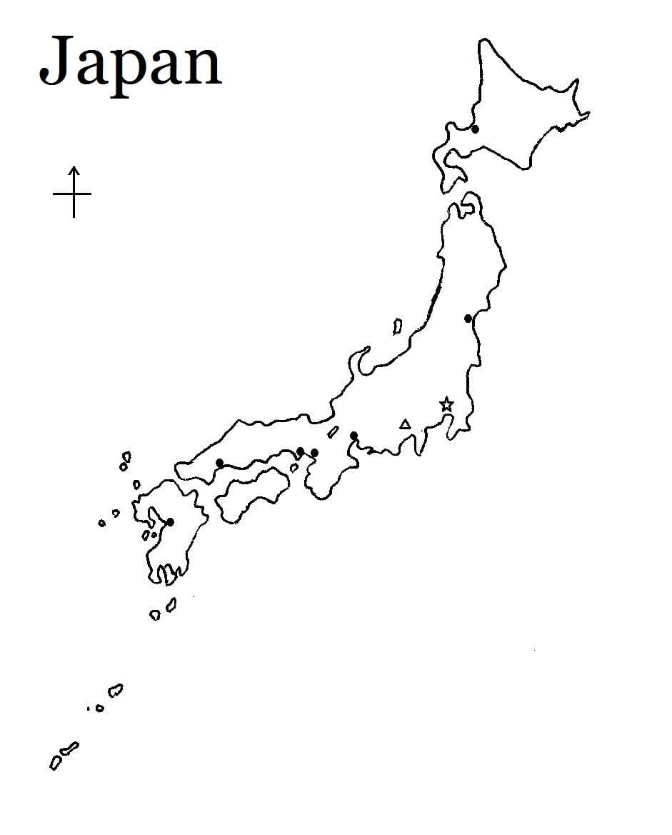 Printable Japan Map
