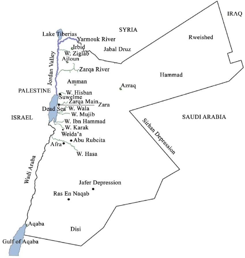 Printable Jordan Map Location