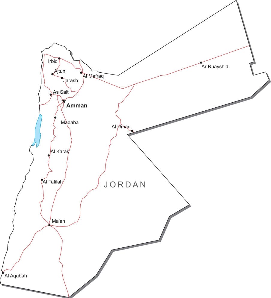 Printable Jordan On The Map