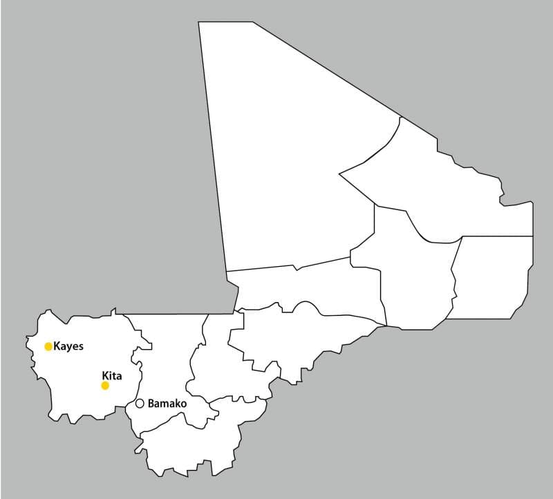 Printable Kayes Mali Map