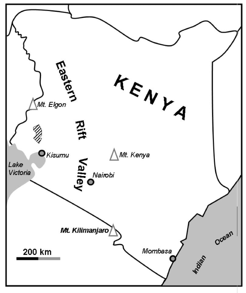 Printable Kenya Map Cities