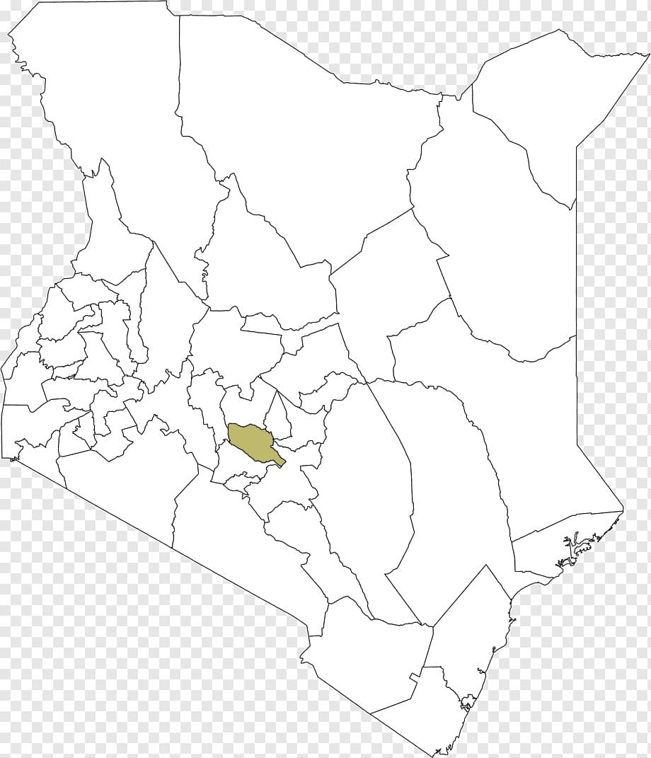 Printable Kenya On the Map