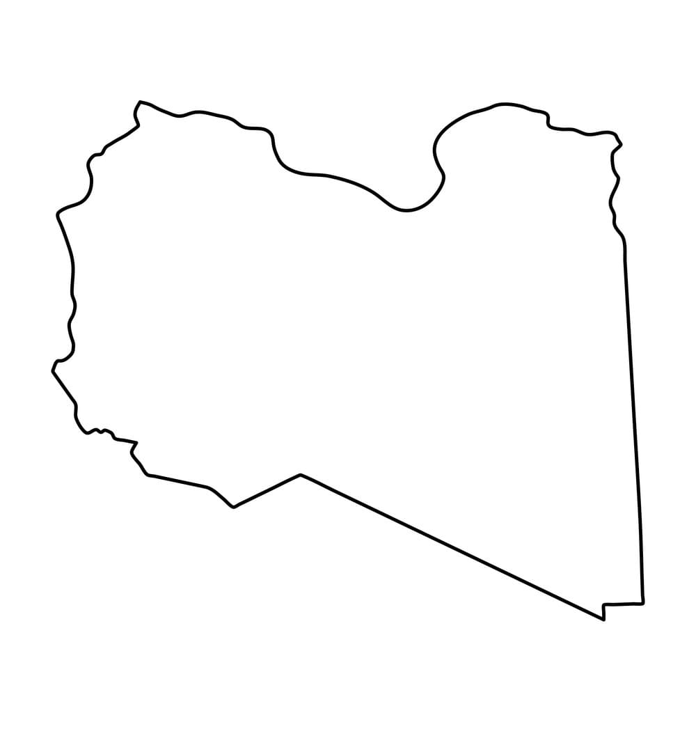 Printable Libya On A Map