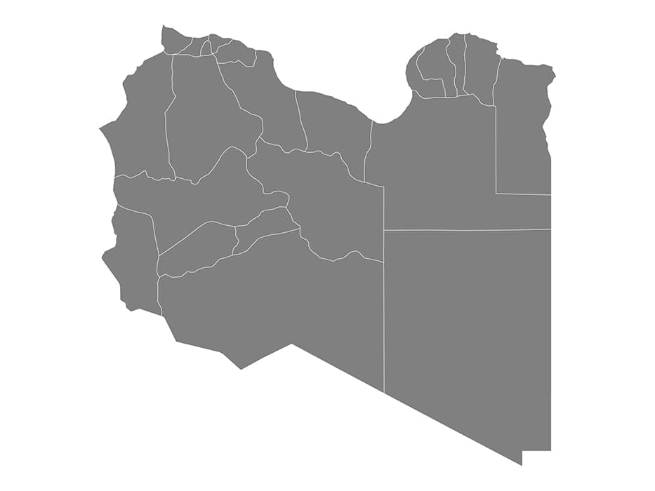 Printable Libya Outline Map