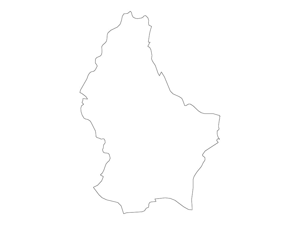 Printable Luxembourg On The Map