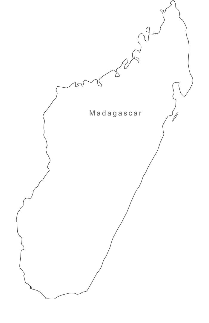 Printable Madagascar Map