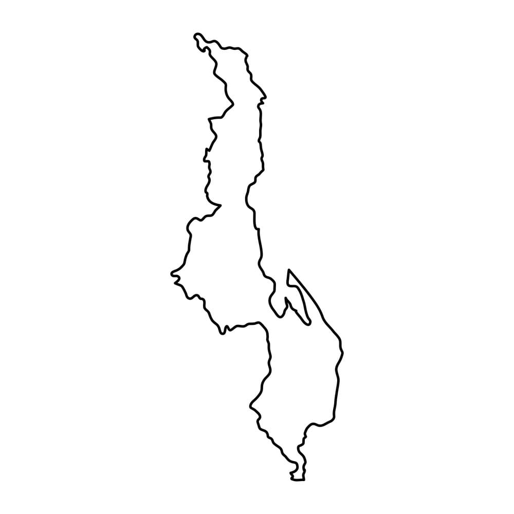 Printable Malawi On The Map