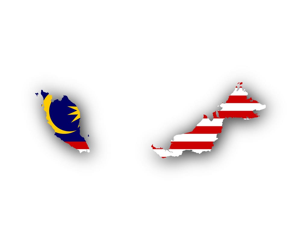 Printable Malaysia Flag Map