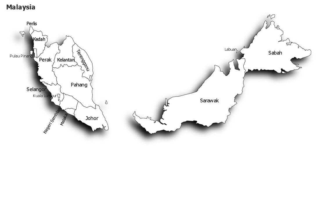 Printable Malaysia Map Location