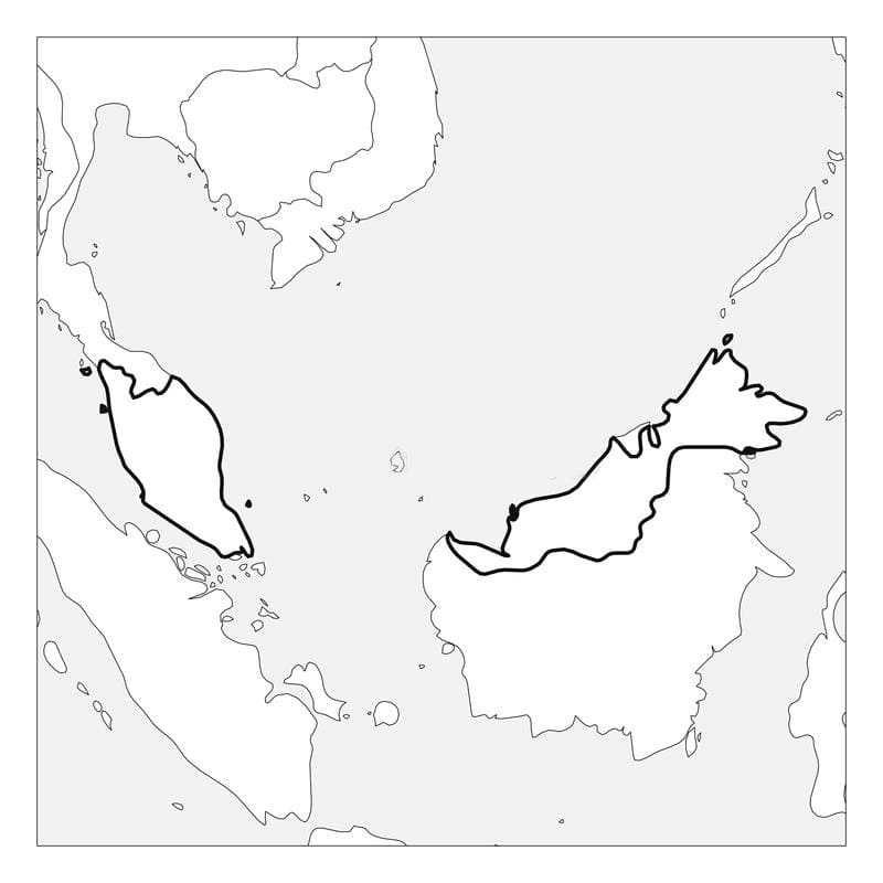 Printable Malaysia On Map