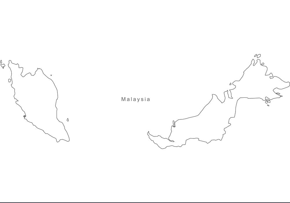 Printable Malaysia On The Map